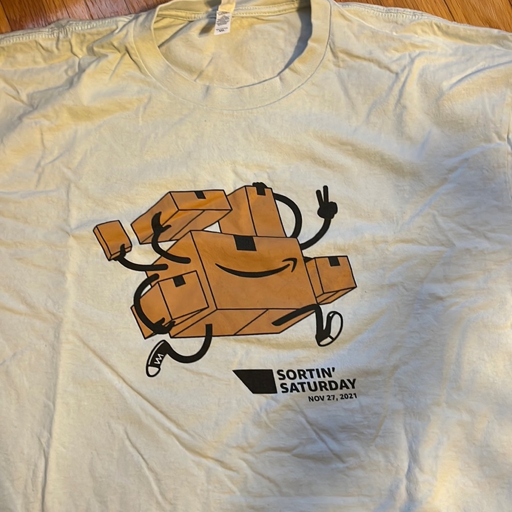 Amazon tshirt. Sorting Saturday.
